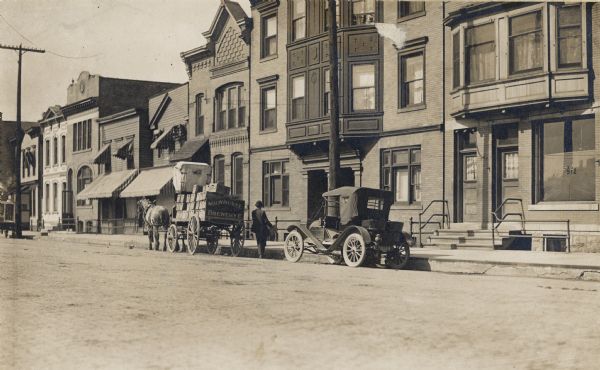 Miller Brewery Wagon in 1915